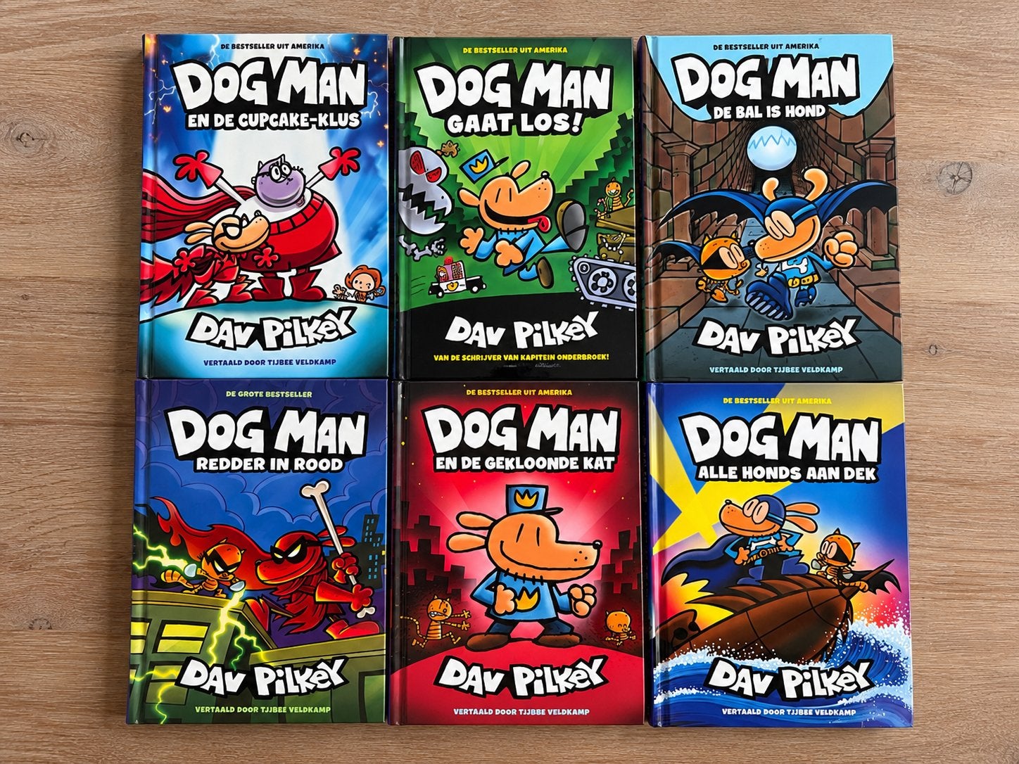 6x Dog Man boeken Dav Pilkey – ALS NIEUW, Meerdere comics, Ophalen of Verzenden, Zo goed als nieuw, Amerika