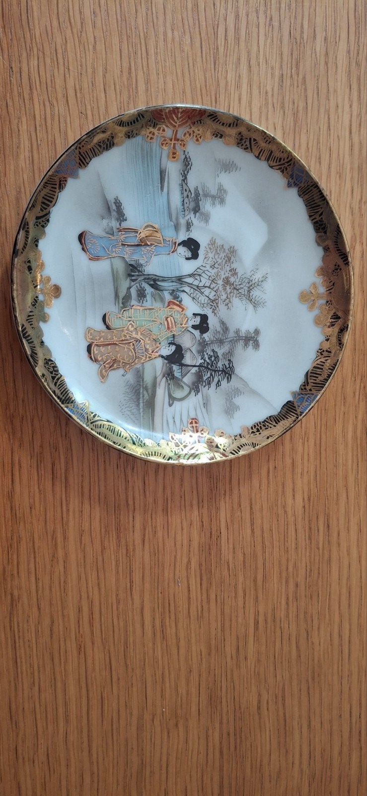 Antiek Japans theeservies met Geisha decoratie, Antiek en Kunst, Ophalen of Verzenden