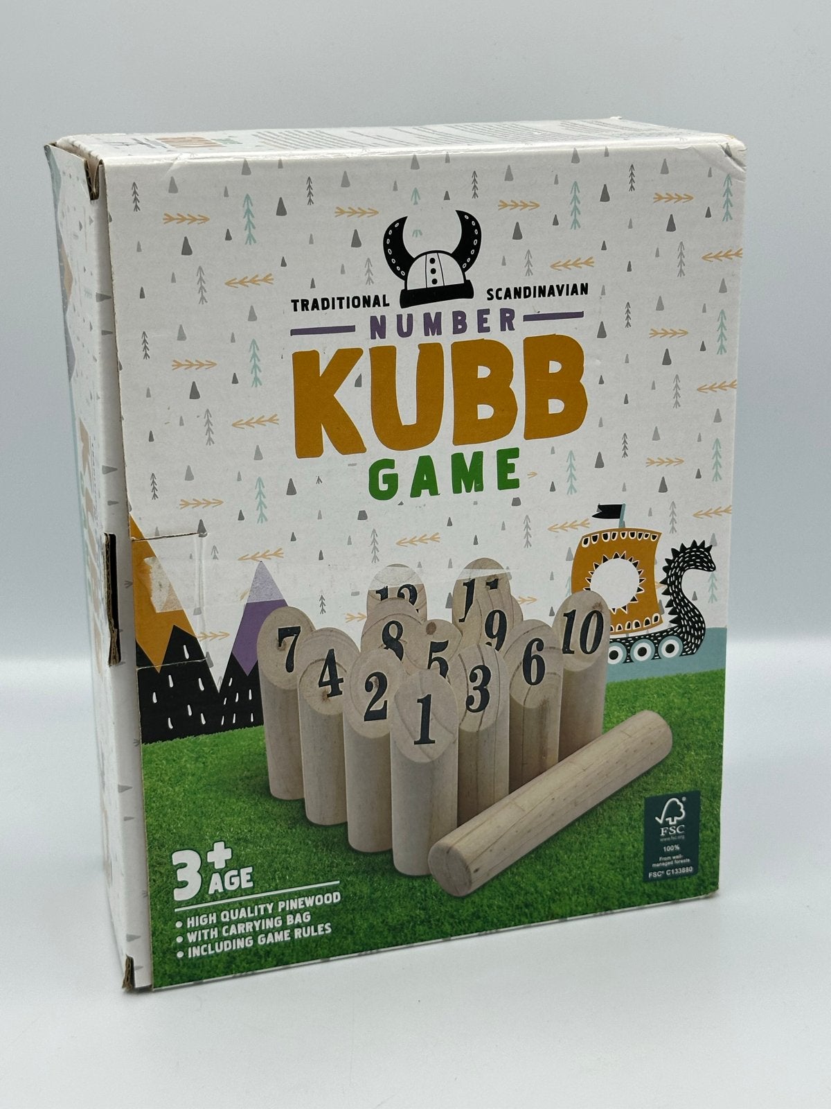 Traditioneel Scandinavisch Kubb Spel - Nieuw in Doos, Hobby en Vrije tijd, Drie of vier spelers, Ophalen of Verzenden, Nieuw