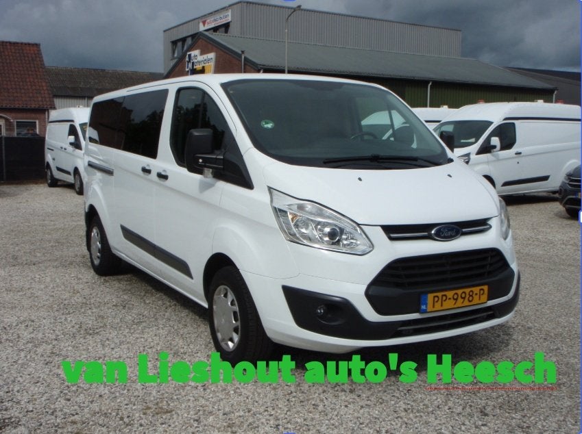 Ford Transit Custom 9 persoons personenbus incl btw/Bpm L2H1, Stof, Wit, 9 stoelen, 2017 kg