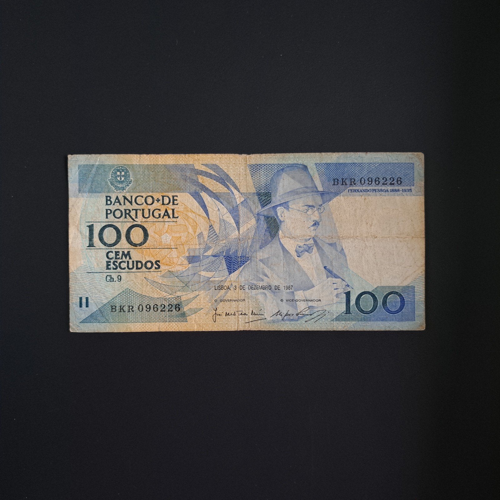 100 escudo Portugal #043, Verzenden, Overige landen, Los biljet