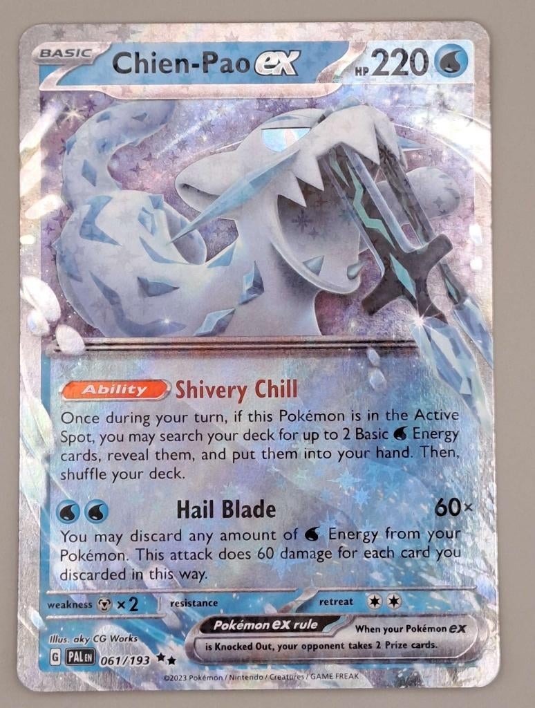 Chien-Pao PAL061, Ophalen of Verzenden, Zo goed als nieuw, Losse kaart, Foil