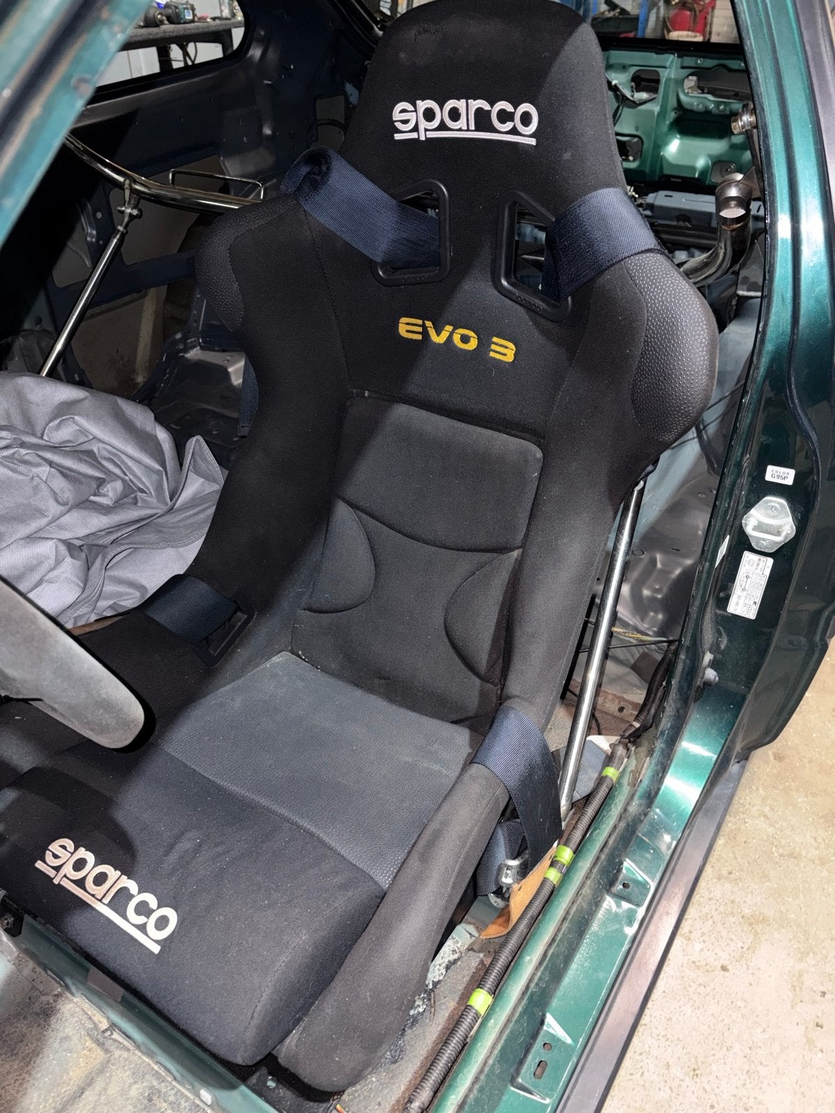 Sparco EVO 3 Kuipstoel met QSP Gordels, Ophalen, Gebruikt, Overige automerken
