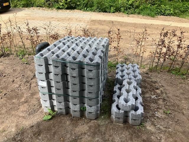 Grastegels 60x40x10, Tuin en Terras, Tegels en Klinkers, Ophalen, Nieuw, 5 tot 10 m², Beton