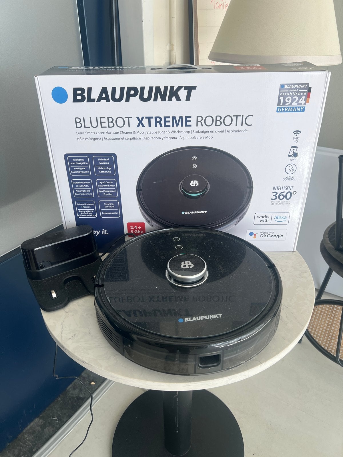 Blaupunkt Bluebot Xtreme Robotstofzuiger en Dweil, Witgoed en Apparatuur, Stofzuigers, Nieuw, Robotstofzuiger, Bedienbaar via app