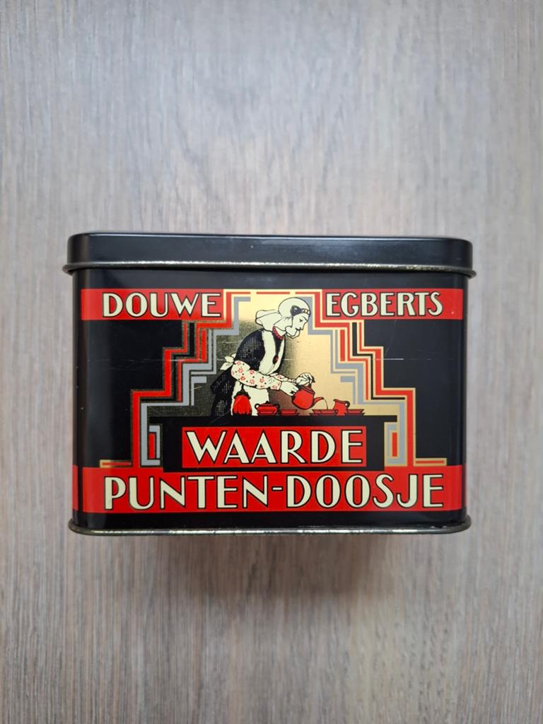 Douwe Egberts waarde punten doosje, Ophalen of Verzenden, Gebruikt, Koffie, Douwe Egberts