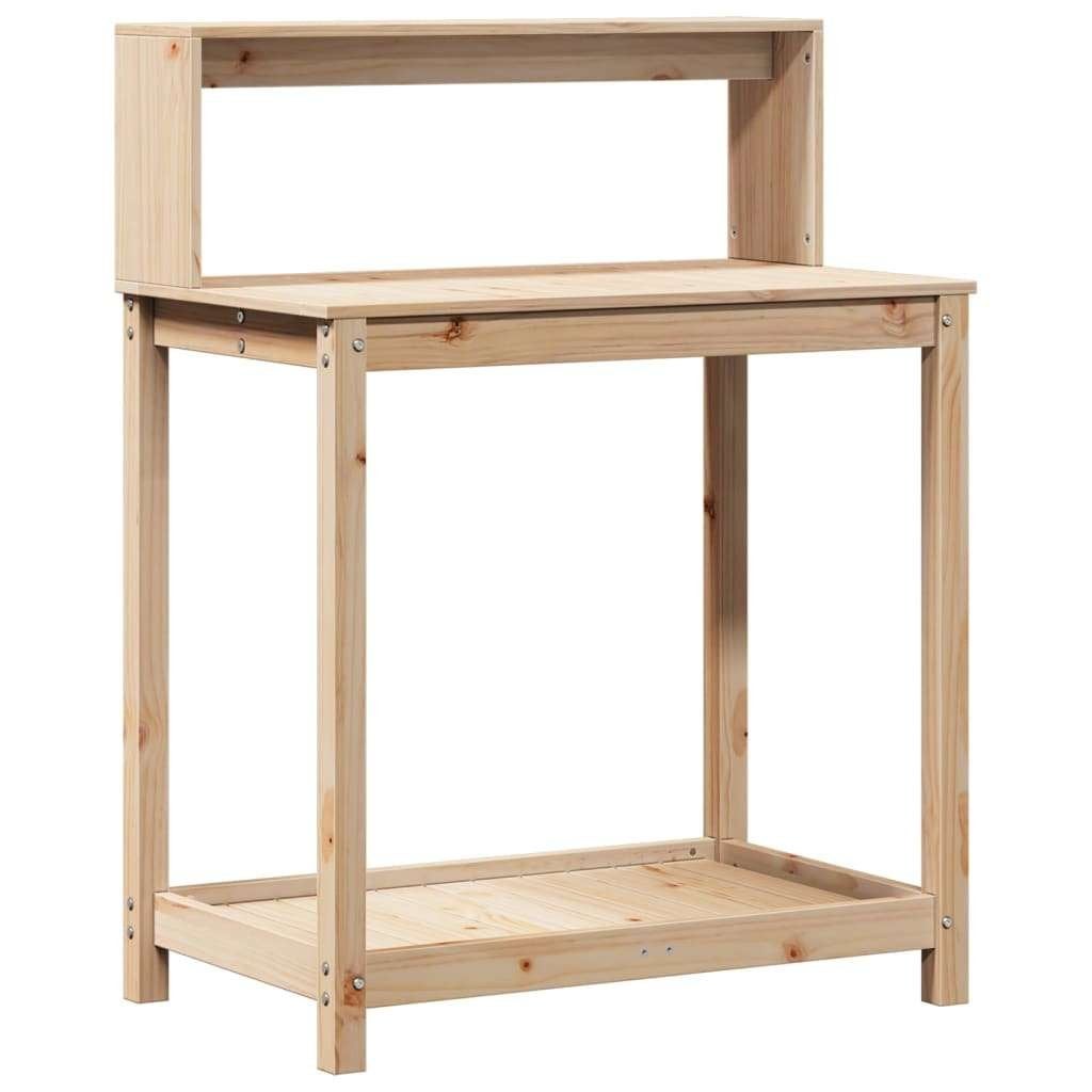 Oppottafel plantentafel + schappen grenenhout GRATIS BEZORGD, Verzenden, Nieuw, Nvt, 60 tot 100 cm