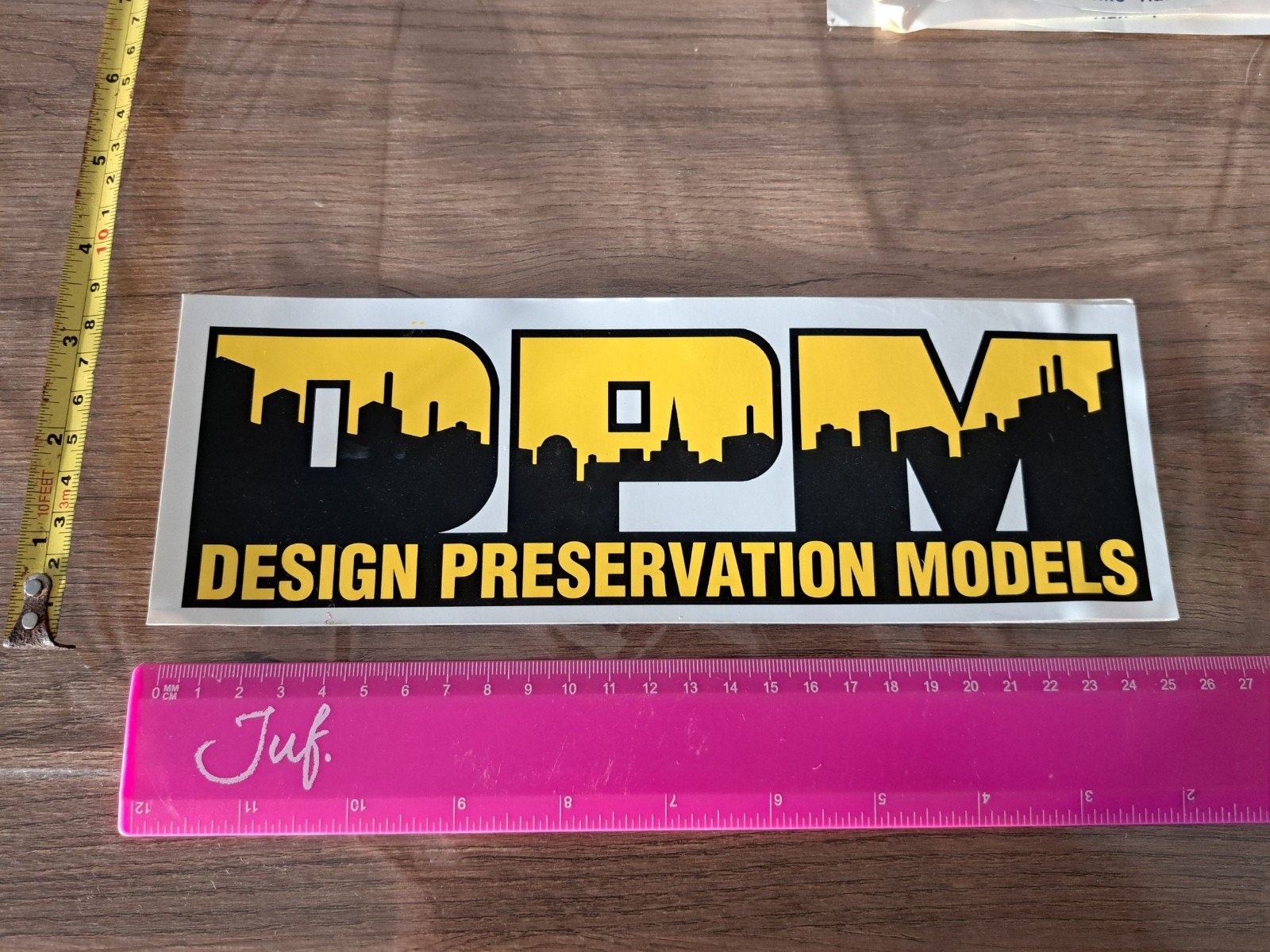 Sticker DPM Design Preservation Models, Ophalen of Verzenden, Zo goed als nieuw, Merk