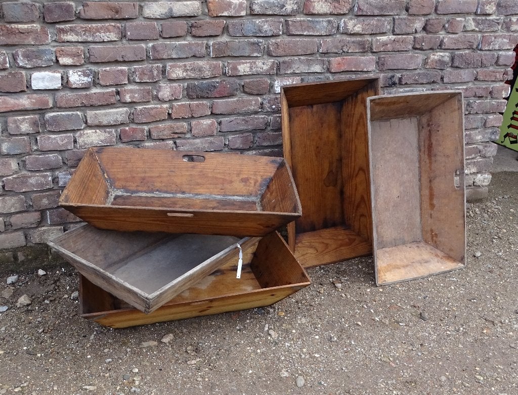 oude druivenbakken uit frankrijk bakken kratten kisten, Antiek en Kunst, Ophalen