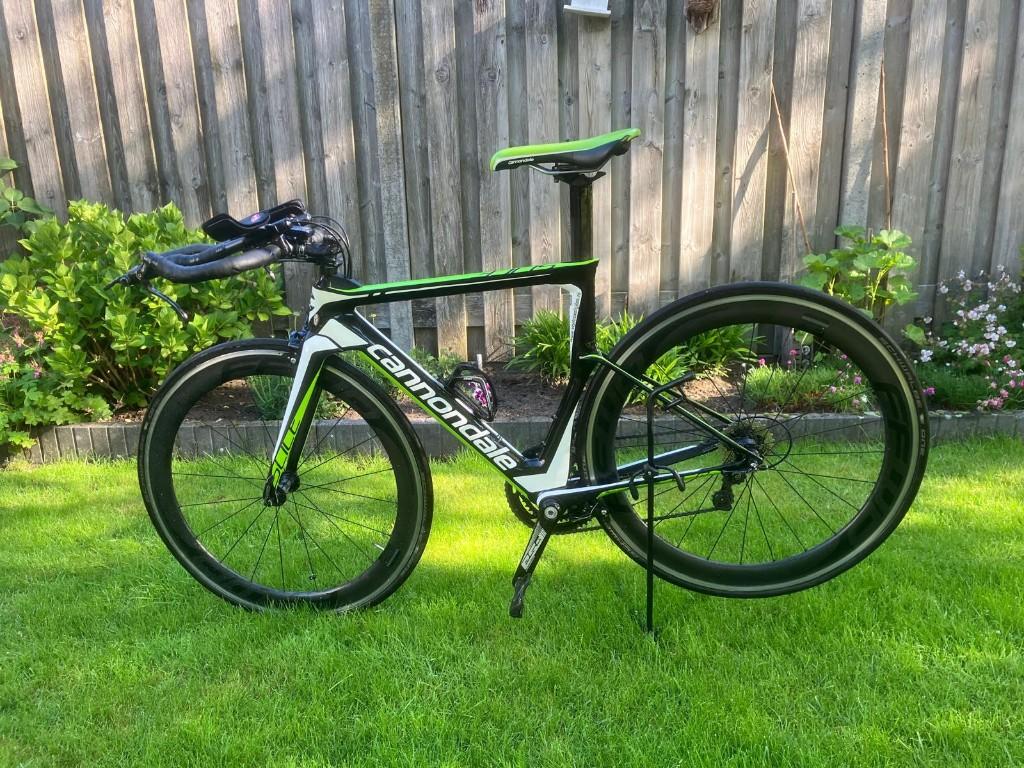 Tijdritfiets, Cannondale Slice maat 51, FFWD 60 wielen, Fietsen en Brommers, Carbon, Heren, 49 tot 53 cm, Zo goed als nieuw