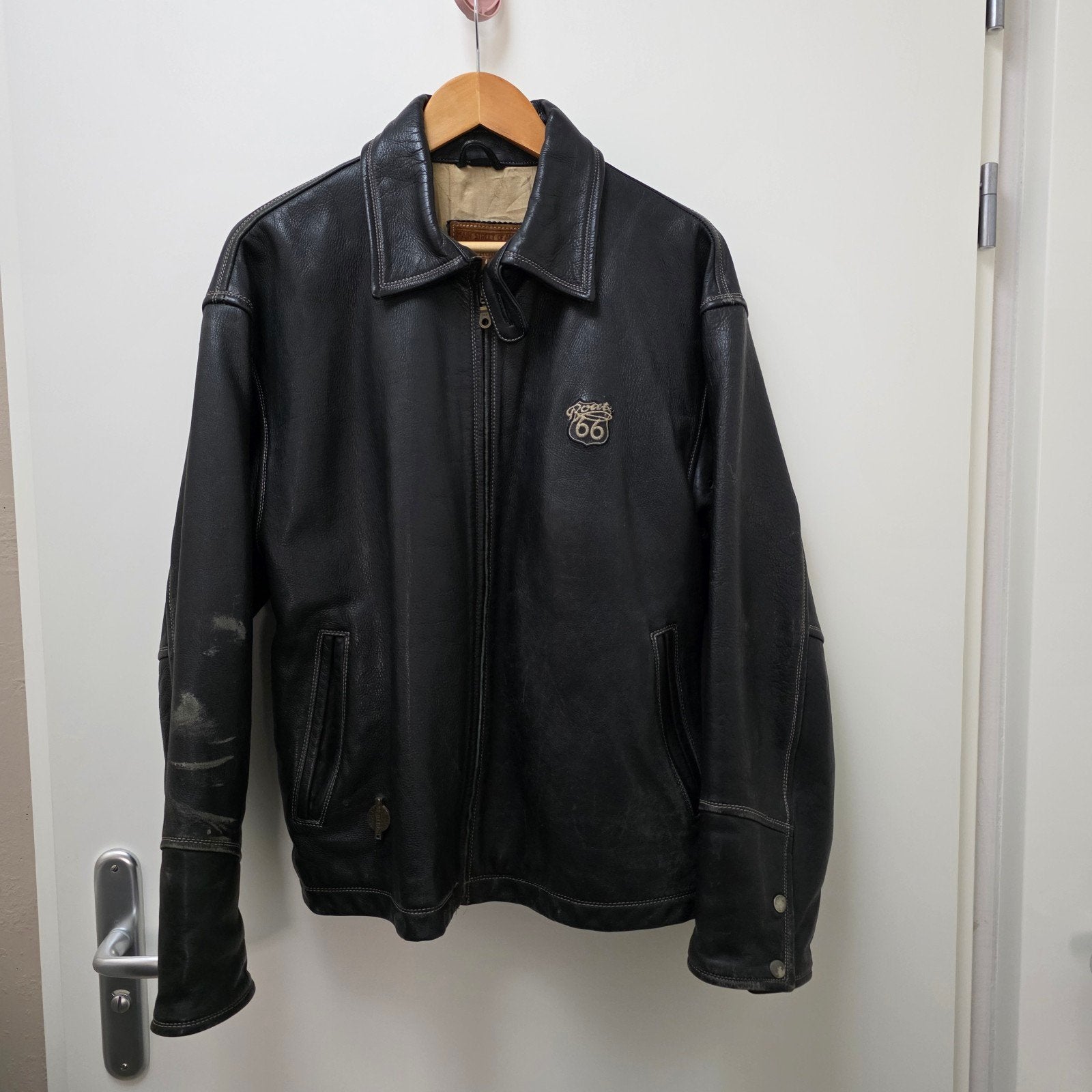 Authentieke Route 66 Leren Jas – Vintage | 2.25 kg, Verzenden