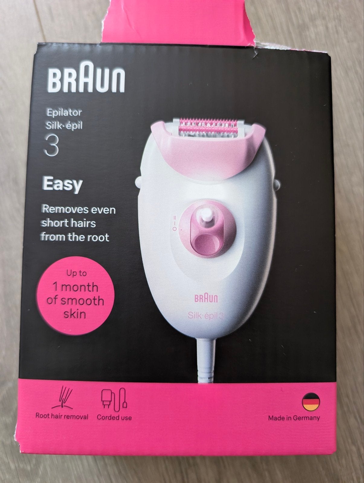 Braun Silk-épil 3 Easy Epilator - Nieuw in doos, Ophalen of Verzenden, Nieuw, Scheren en Epileren