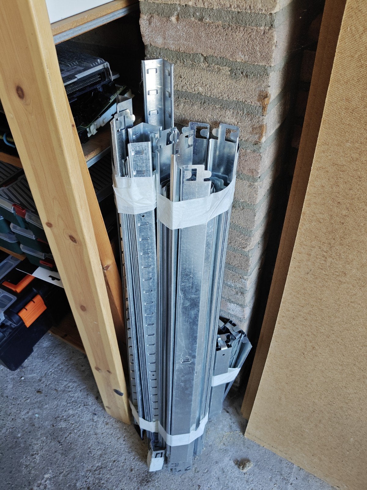 Metalen profielen voor stelling kast, Ophalen, Gebruikt, Overige typen