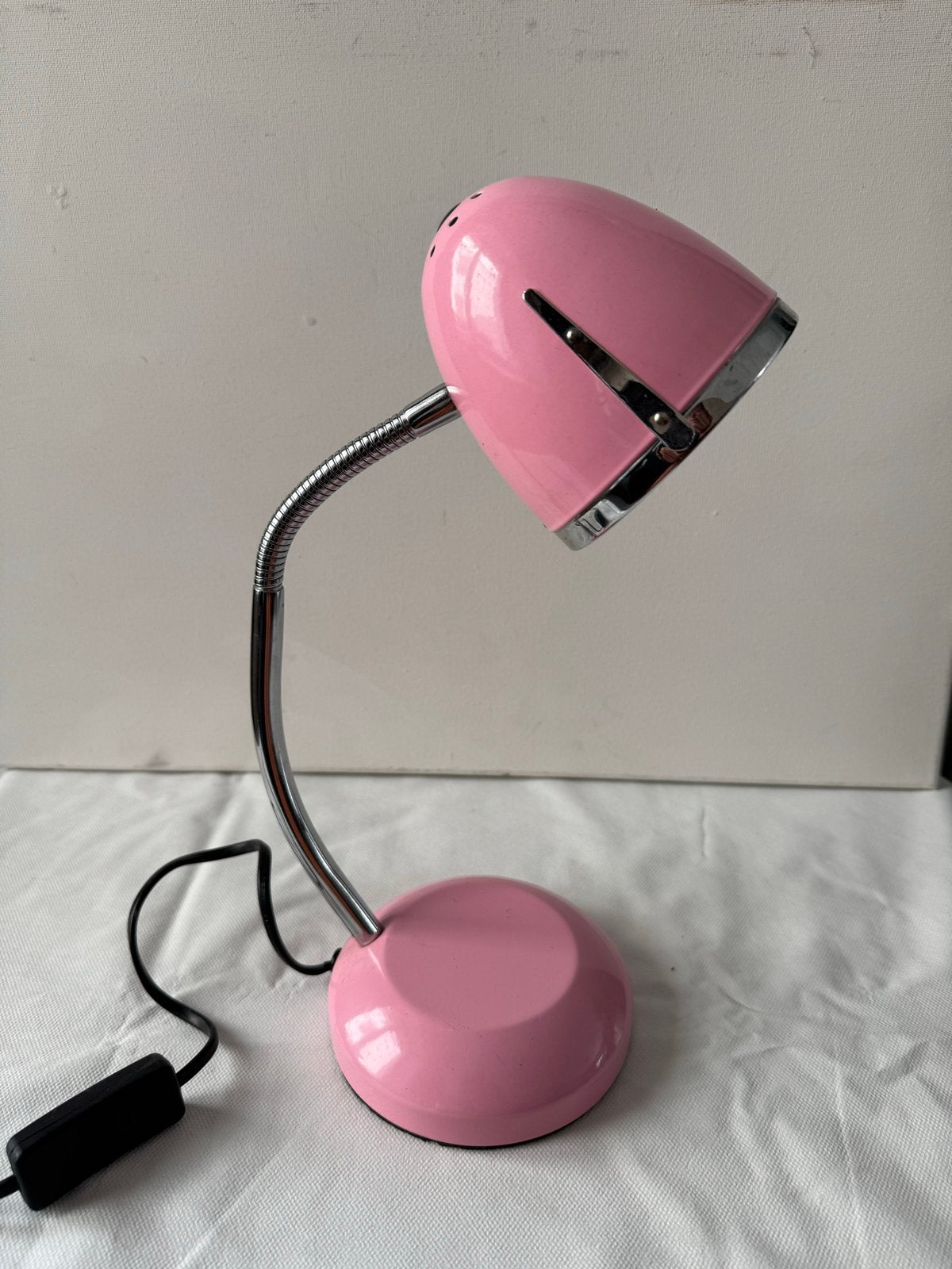 Retro Roze Bureaulamp Jaren '70/'80 - Flexibele Zwanenhals, Ophalen of Verzenden