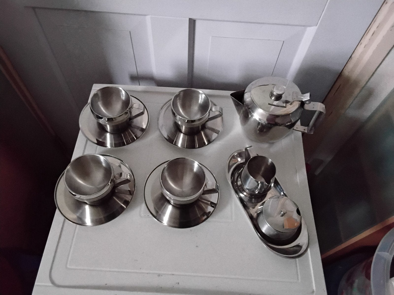 rvs set, Caravans en Kamperen, Ophalen of Verzenden, Zo goed als nieuw