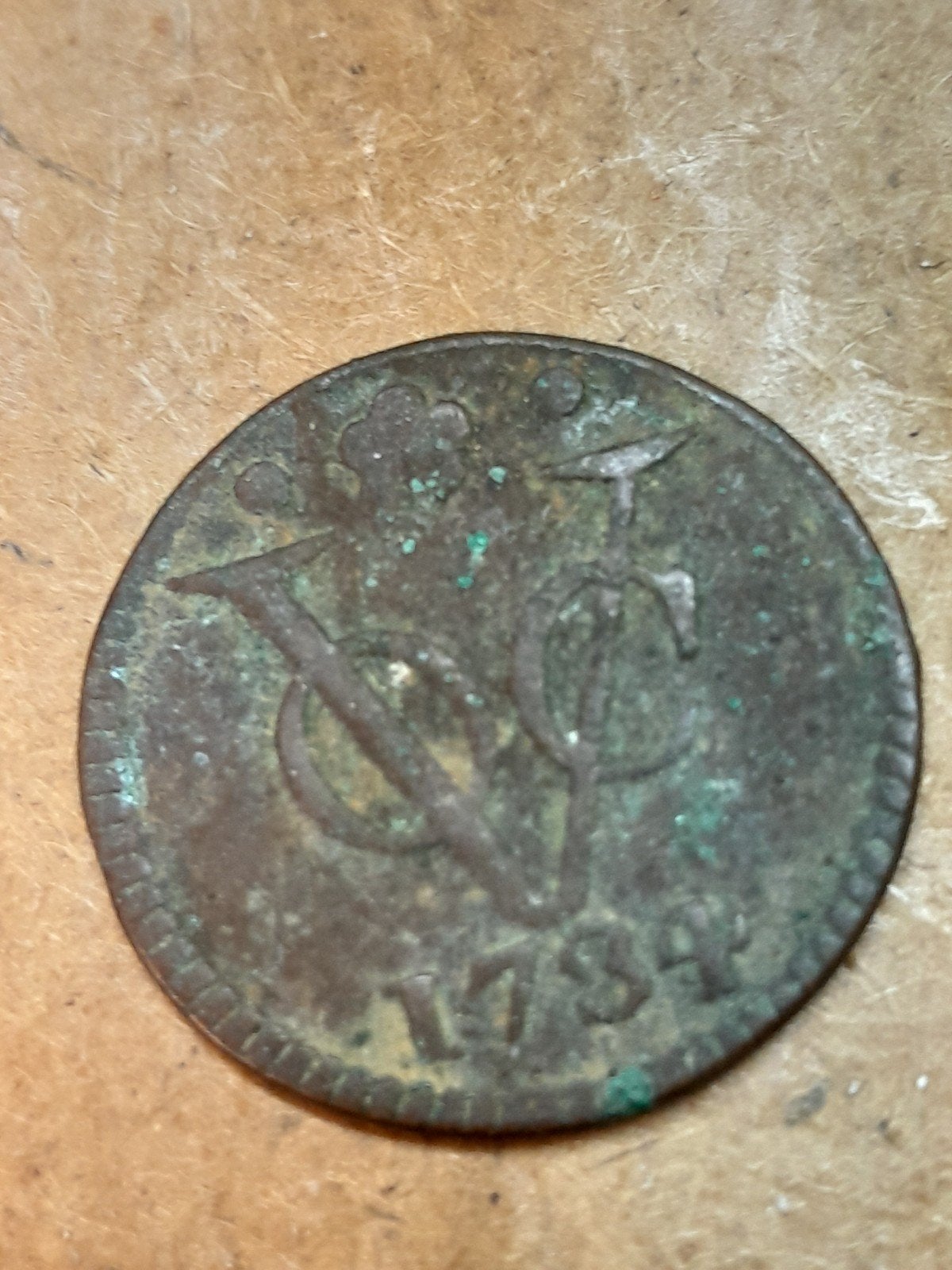 VOC Duit 1734 Holland, Ophalen of Verzenden, Vóór koninkrijk, Overige waardes, Losse munt
