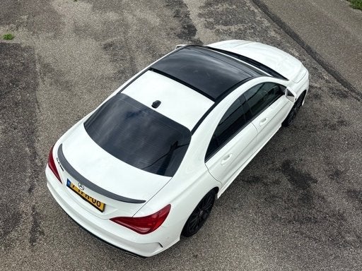 Mercedes-Benz CLA 200 | Apple Carplay | Automaat, Auto's, Zwart, 715 kg, Leder en Stof, Wit