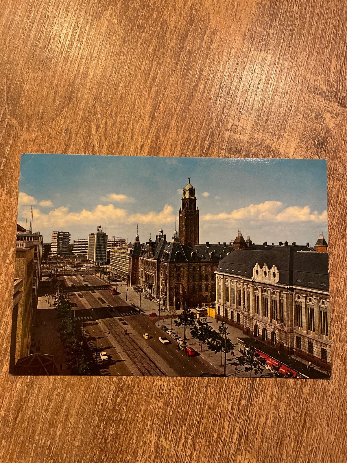 Oude Ansichtkaart Rotterdam Coolsingel, Ophalen of Verzenden, 1960 tot 1980, Ongelopen, Zuid-Holland