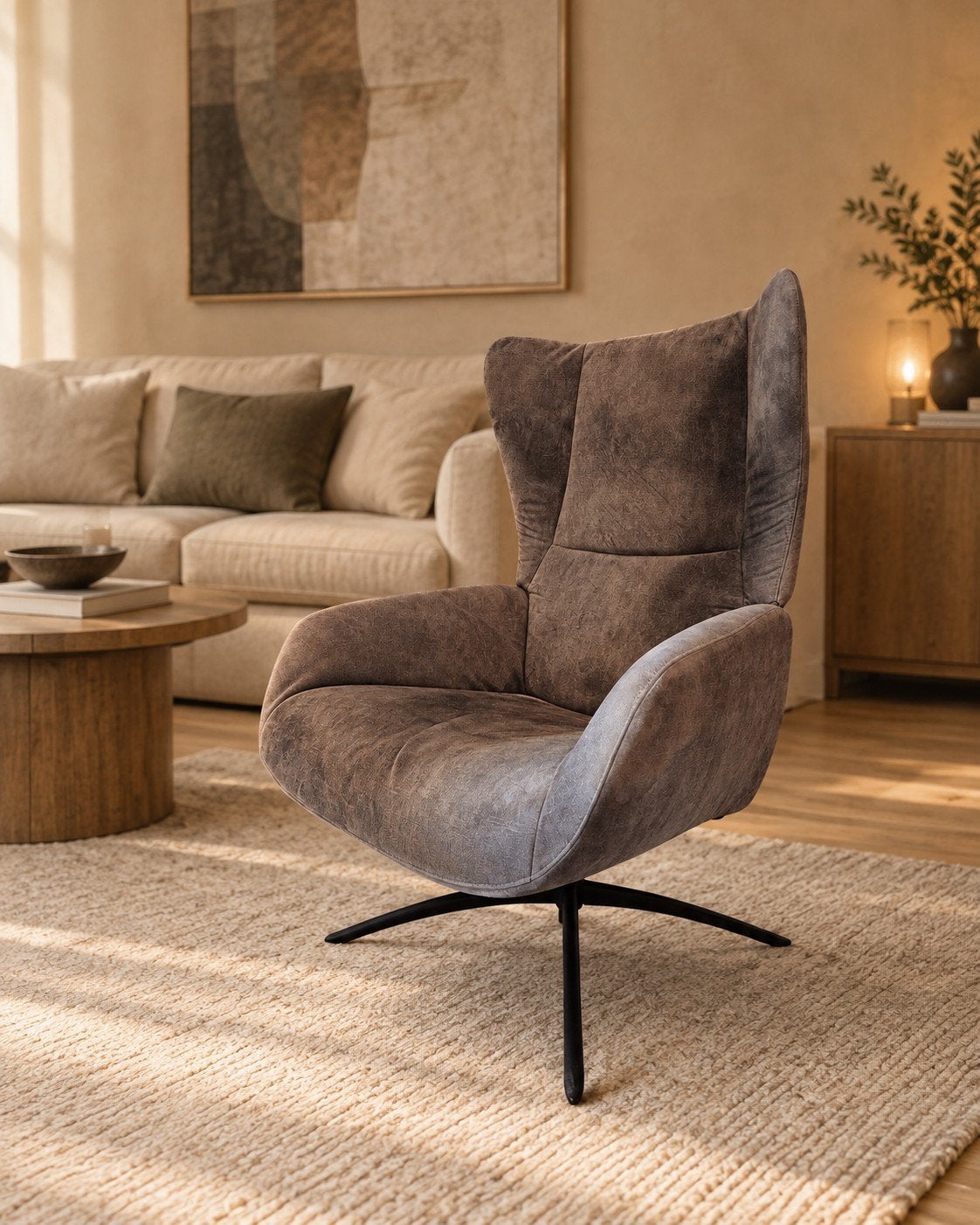 Relaxfauteuil | IN.HOUSE Camora | Luxe & Draaibaar, Huis en Inrichting, Ophalen, Minder dan 75 cm, Modern, Comfort, Zo goed als nieuw