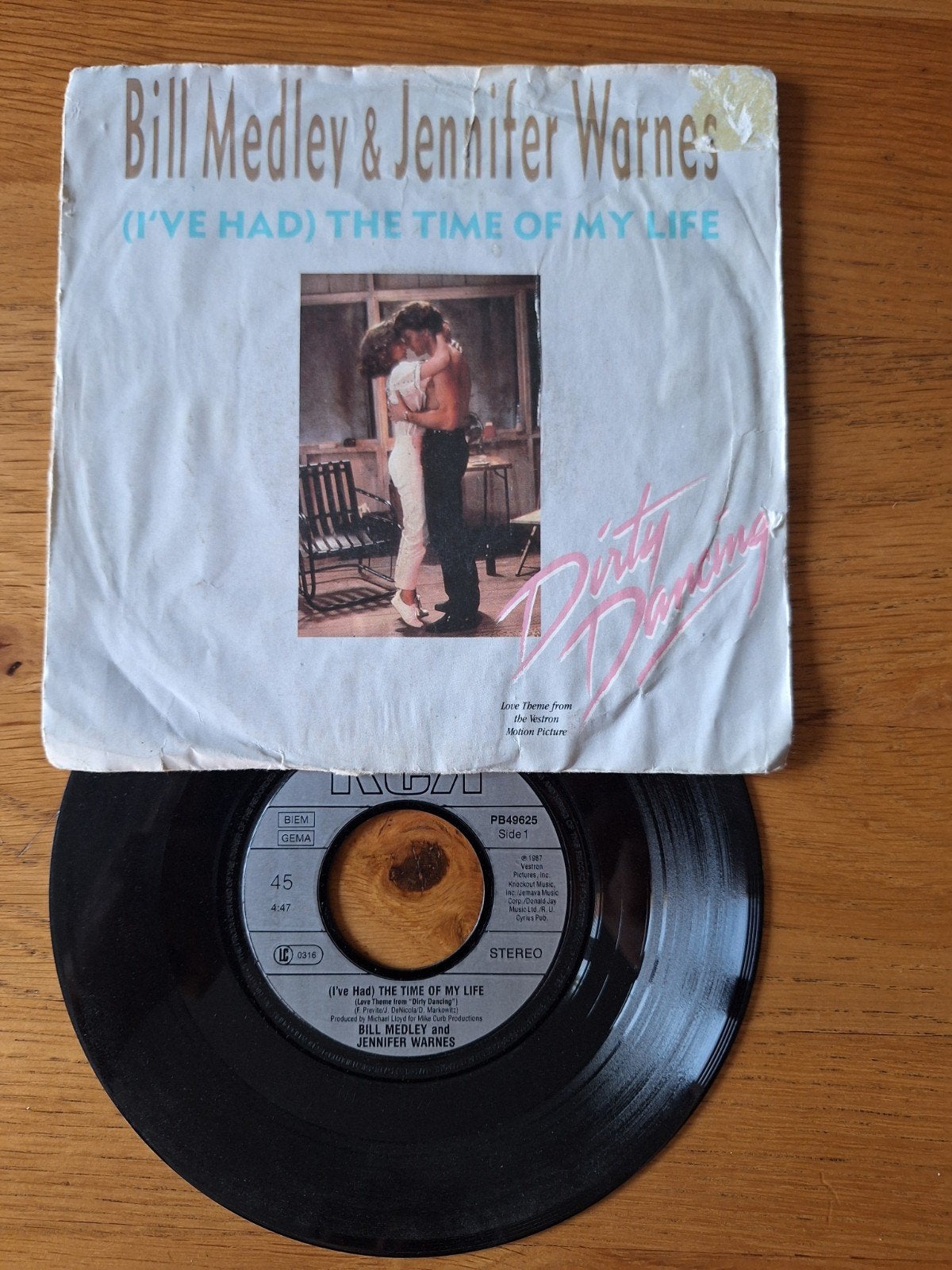 Bill Medley & Jennifer Warnes - (I've Had) The Time of My.., Cd's en Dvd's, Vinyl Singles, Fotohoes, Ophalen of Verzenden, Gebruikt