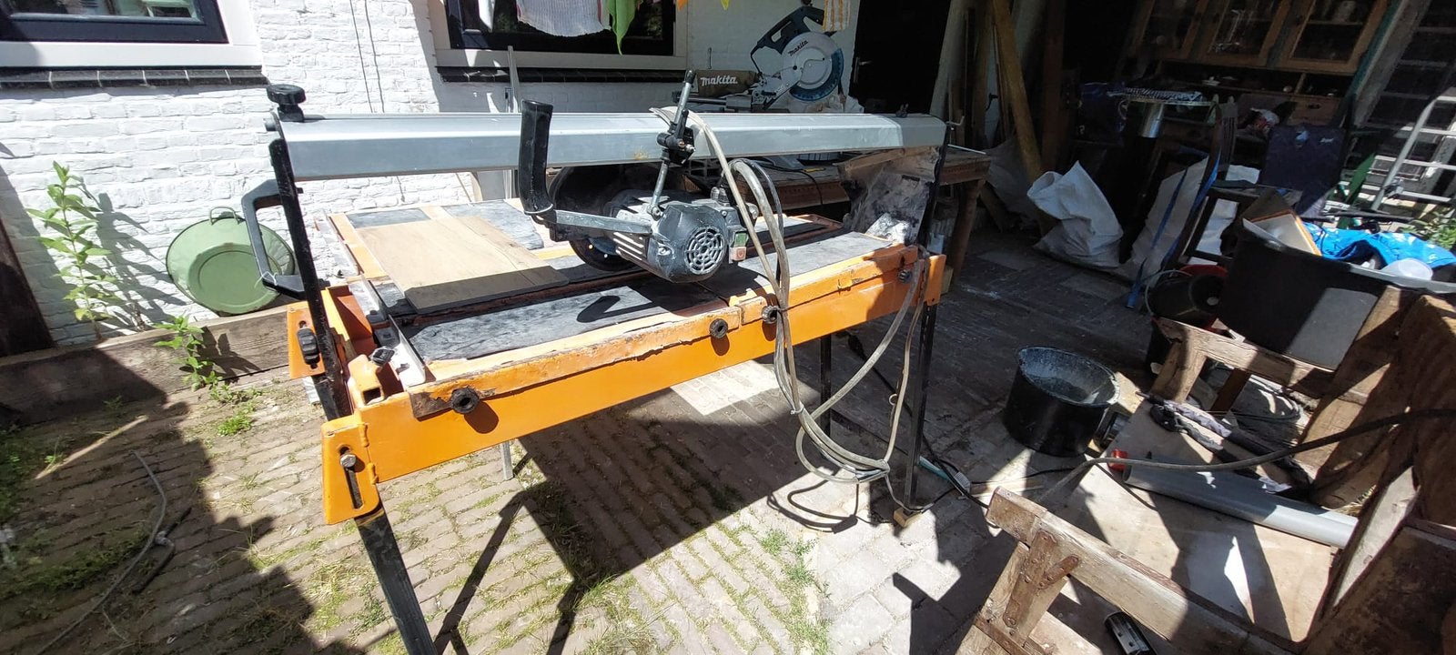 Tegelzaagmachine, Ophalen, Gebruikt, Overige materialen, Terrastegels