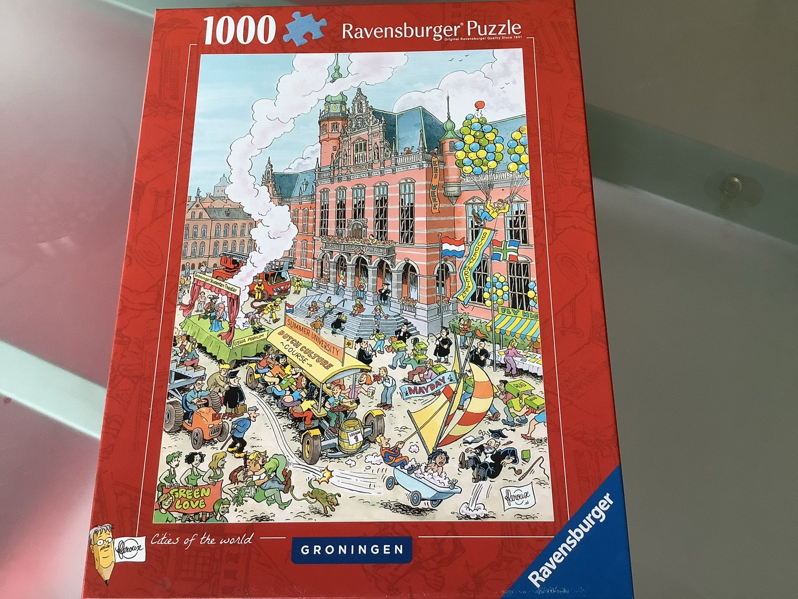 Ravensburger Legpuzzel Groningen Cities of the World 1000st, Hobby en Vrije tijd, Denksport en Puzzels, Ophalen of Verzenden, 500 t/m 1500 stukjes