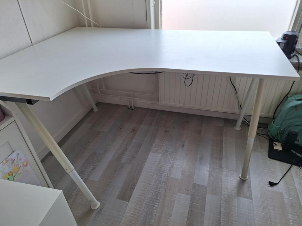 IKEA Hoekbureau - Wit, Inclusief beide hoekstukken, Ophalen, Gebruikt, Hoekbureau, IKEA