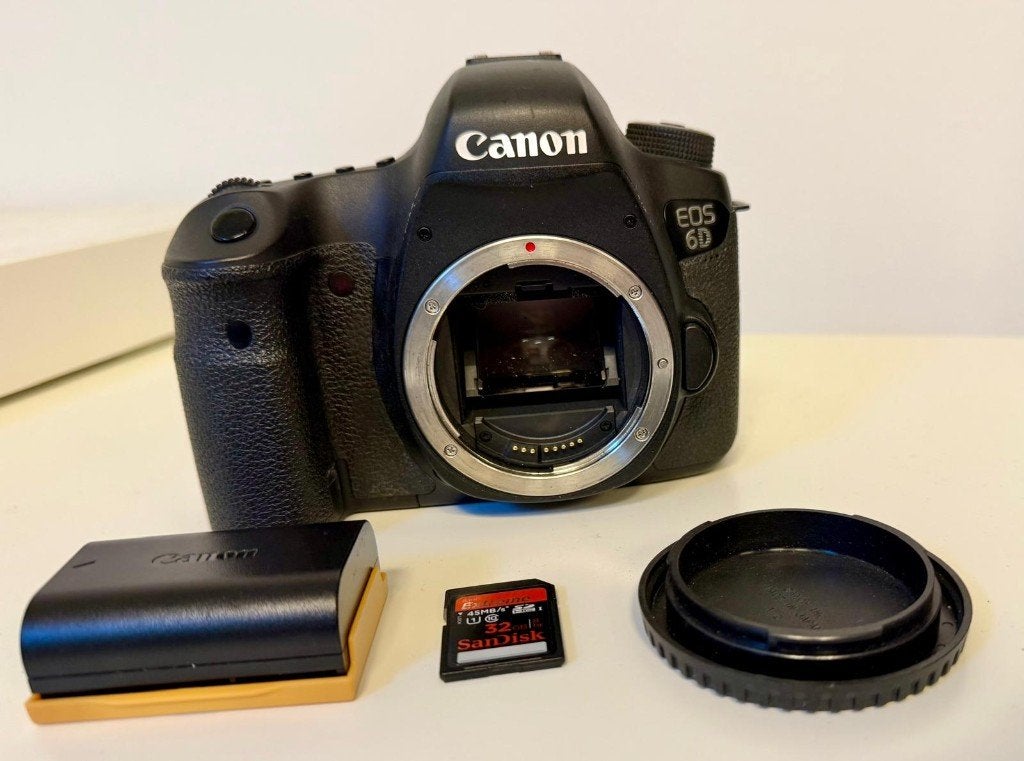 Canon EOS 6D met grip, Ophalen, WiFi, Spiegelreflex, Canon