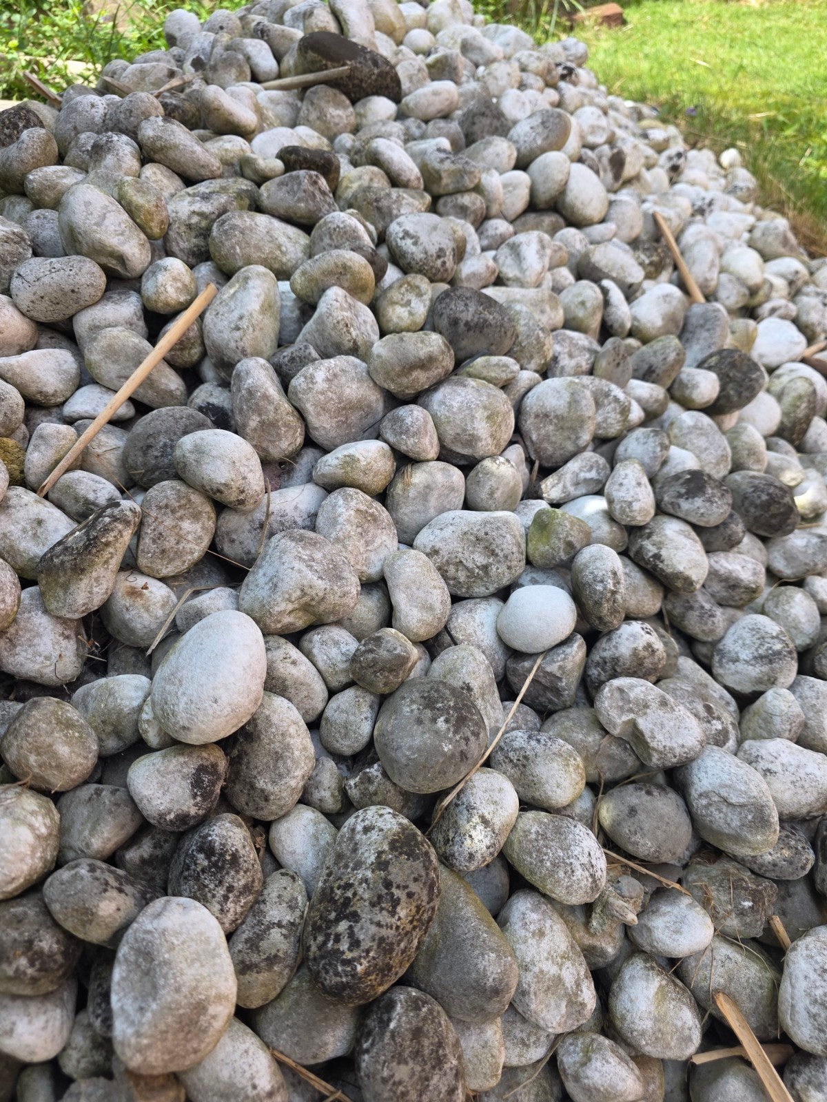 Decoratieve Keien voor Tuin en Landschap, Tuin en Terras, Grind, Keien en Split, Ophalen, Gebruikt, Grijs, Kei