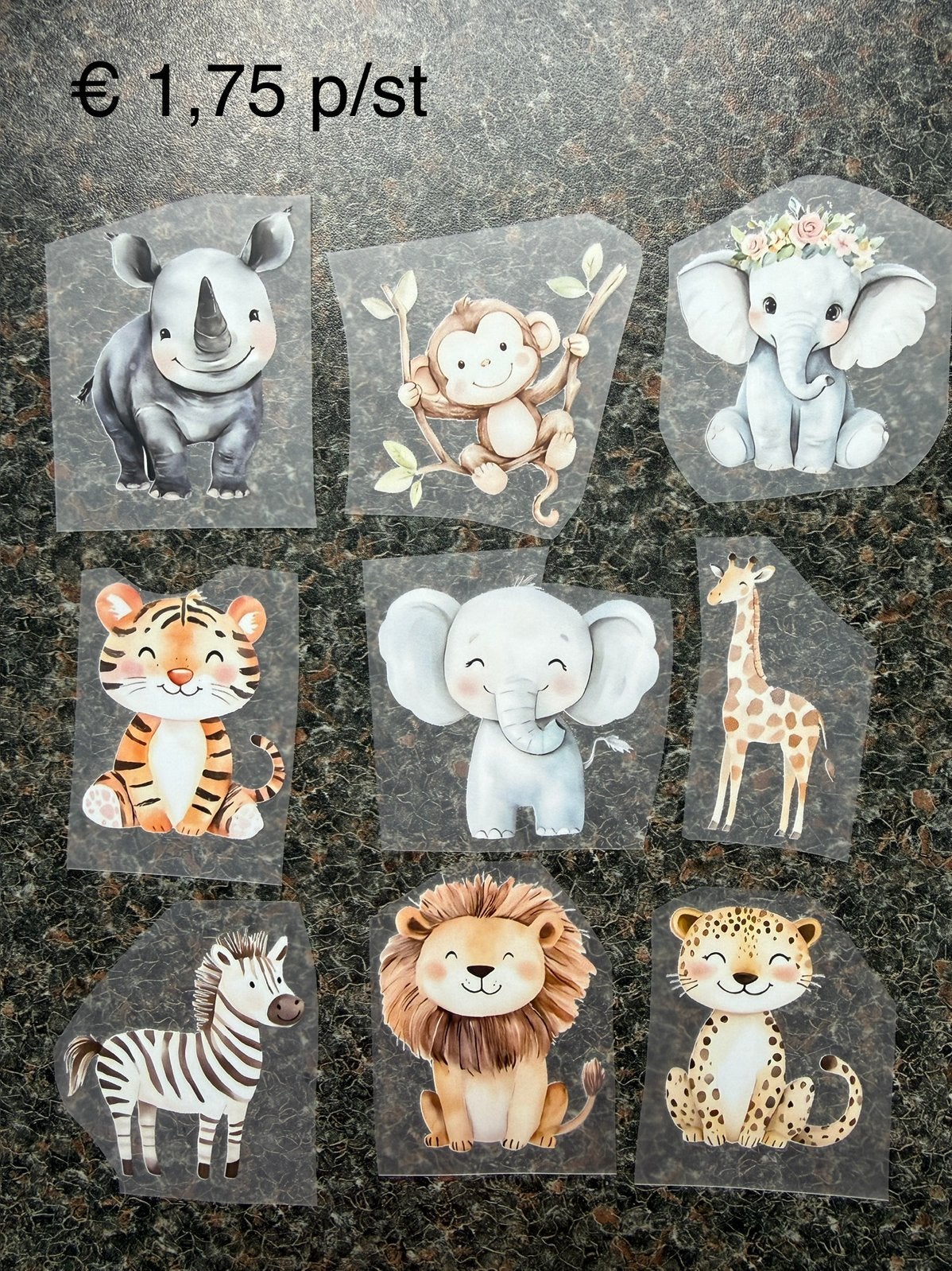 DTF Transfers per stuk - Diverse Dieren, Ophalen of Verzenden, Nieuw, Dier en Natuur