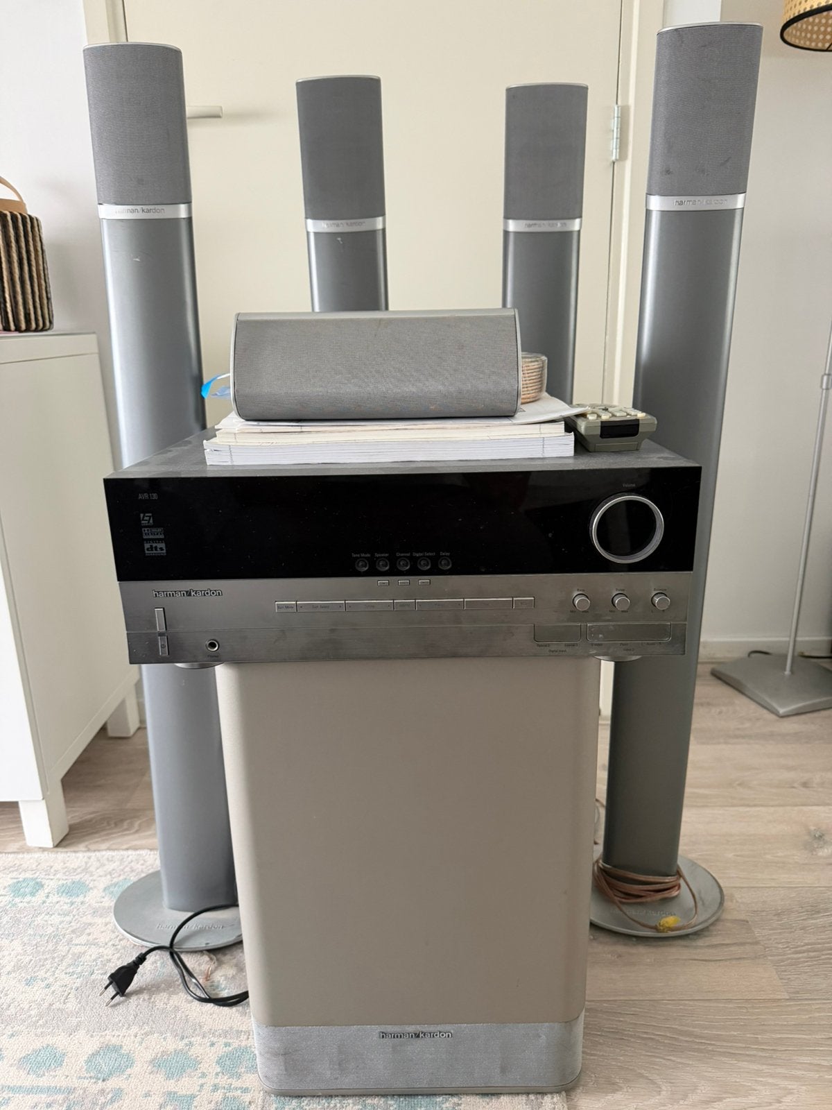 Harman Kardon AVR 130 home cinema set, 70 watt of meer, Zo goed als nieuw, 5.1-systeem, Overige spelers