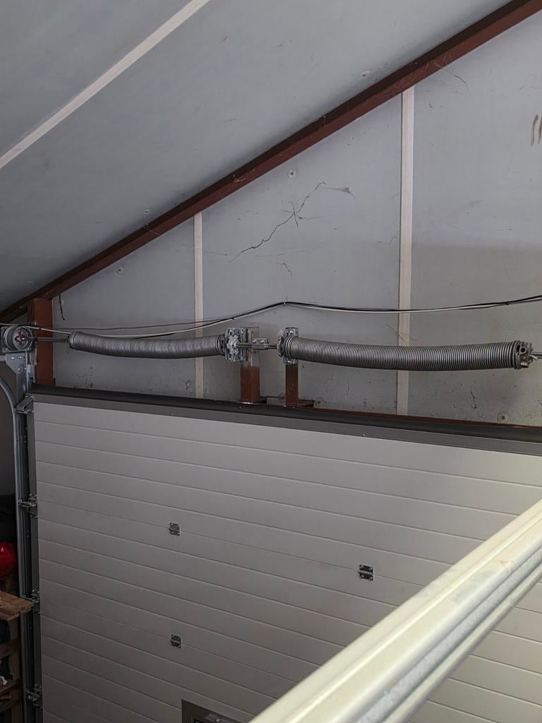 Torsieveren veren overheaddeur roldeur garagedeur, Ophalen of Verzenden, Vouwdeur, 120 cm of meer, 215 cm of meer