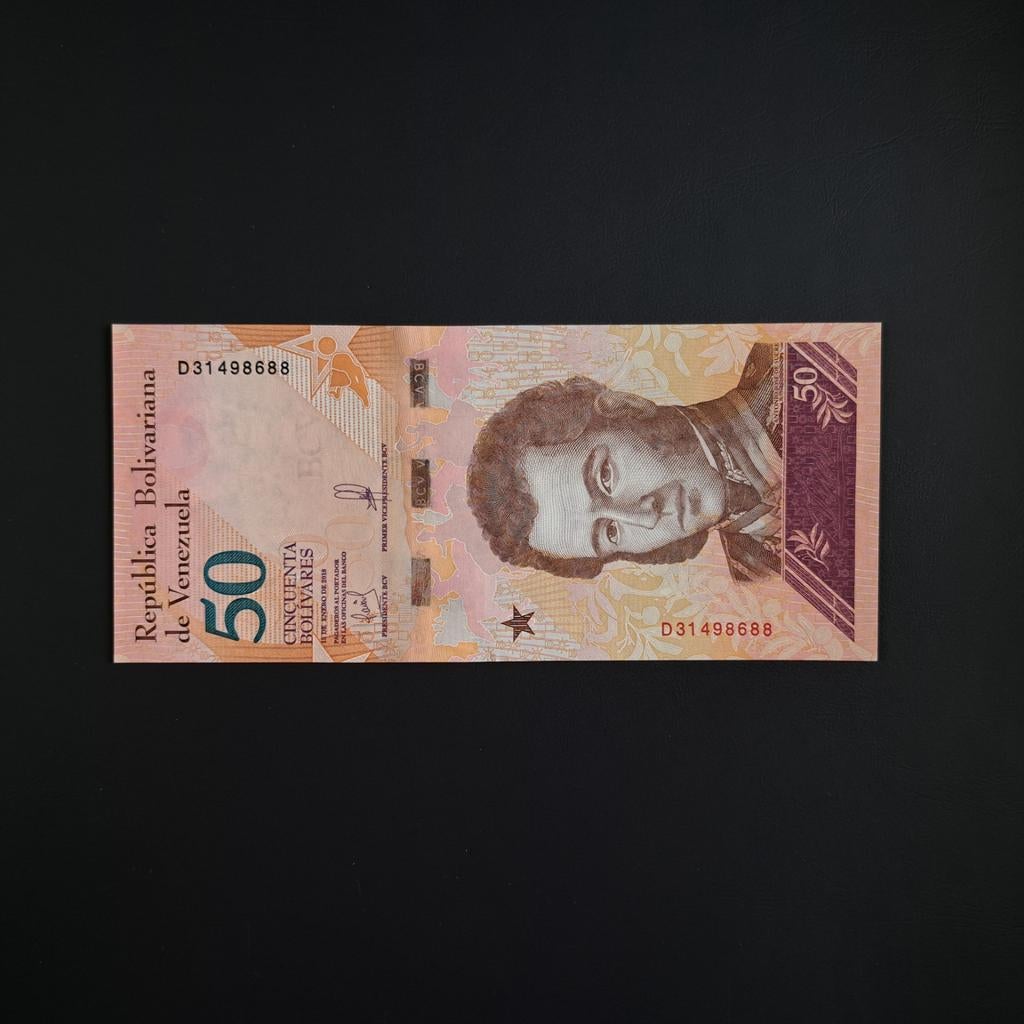 50 bolivar Venezuela #038, Postzegels en Munten, Bankbiljetten | Amerika, Verzenden, Zuid-Amerika, Los biljet