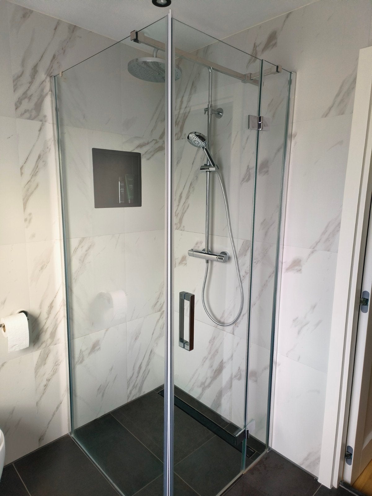 maxaro diamant douchecabine 90 bij 80 cm, Doe-het-zelf en Verbouw, Ophalen, Zo goed als nieuw, Chroom, Douche