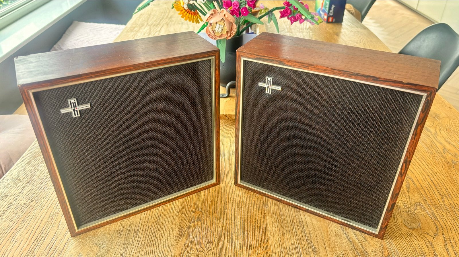 Vintage Philips 22RH426/01Z Boekenplank Luidsprekers, Ophalen, Philips, Gebruikt, Inclusief kabels