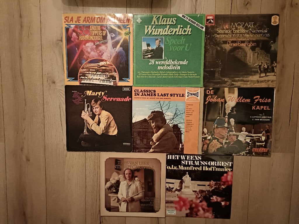 16 verschillende soorten LP's met Instrumentale muziek., LP, Gebruikt, 12 inch, Fotohoes