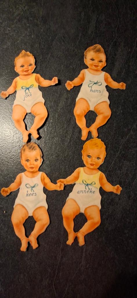 Jaren '60 kartonnen aankleedpoppen - Compleet set, Ophalen of Verzenden, Gebruikt, Jongen of Meisje
