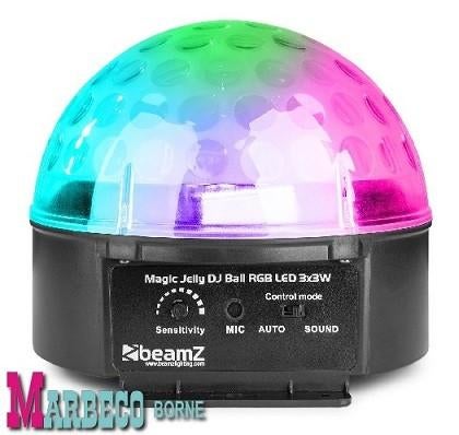 LED Jelly Ball licht effect, Disco bol Marbeco 36 Jaar, Geluidgestuurd, Nieuw, Info@marbeco.nl, BeamZ