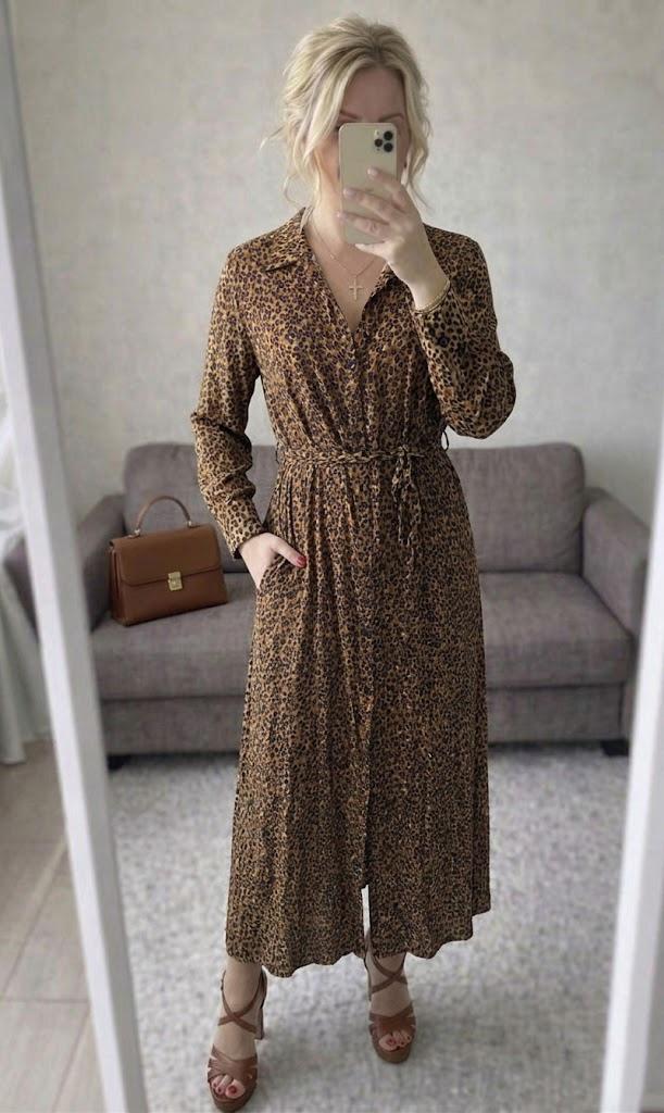 Lange jurk Costes xxl, Kleding | Dames, Bruin, Verzenden, Maat 46/48 (XL) of groter, Zo goed als nieuw