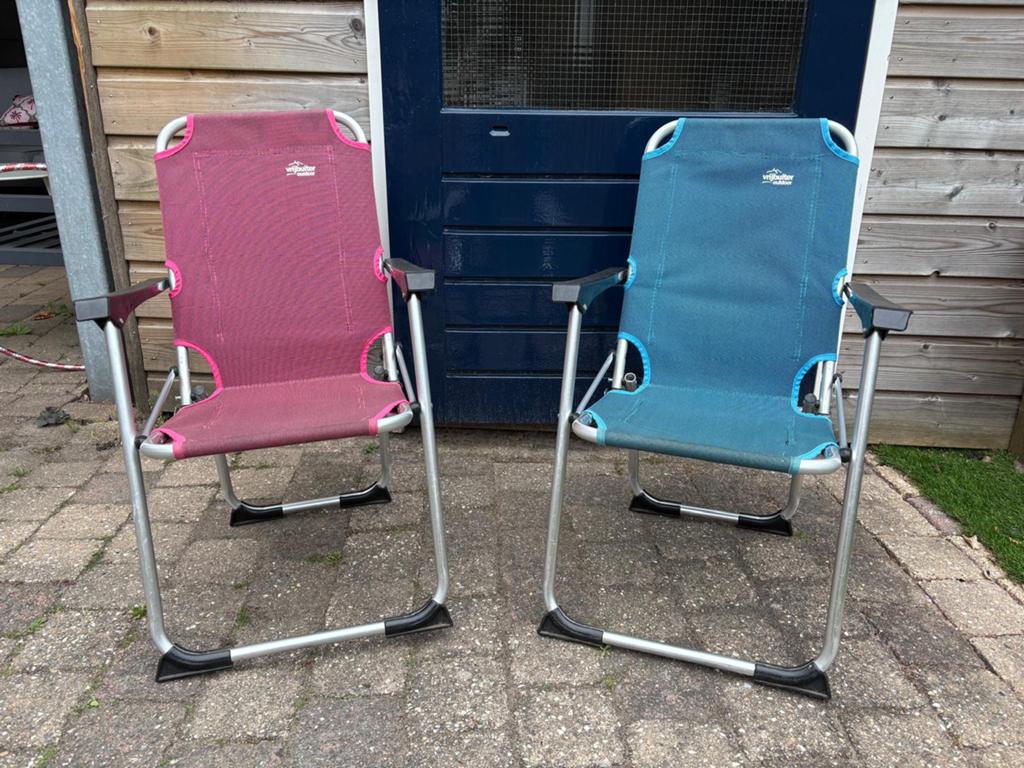 2 camping stoelen kinderen, Ophalen, Zo goed als nieuw, Campingstoel