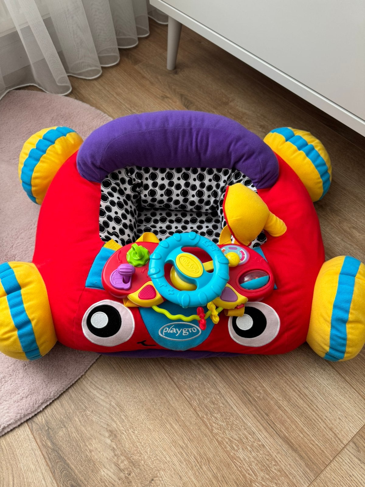 Playgro muzikale auto zitkussen, Ophalen, Zo goed als nieuw, Auto