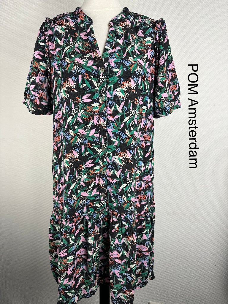 POM Amsterdam Jurk  (mt: 40) 21,6/9458, Kleding | Dames, Jurken, Maat 38/40 (M), POM Amsterdam, Blauw, POM Amsterdam