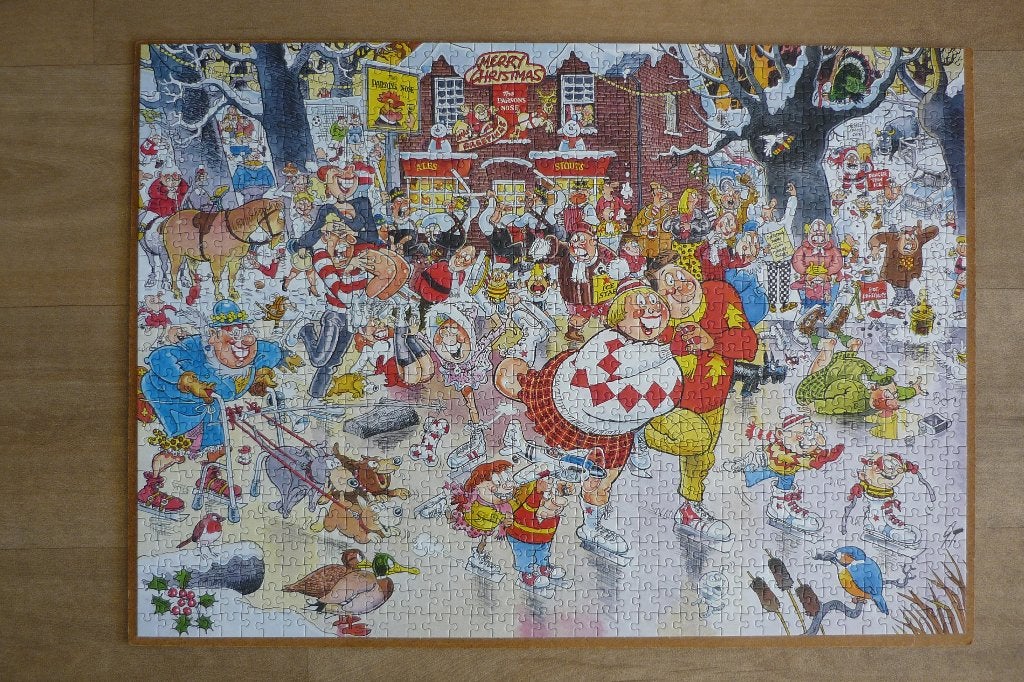 Jumbo Graham Thompson '' CHRISTMAS ON ICE '' 1000 st., Ophalen, 500 t/m 1500 stukjes, Gebruikt, Legpuzzel