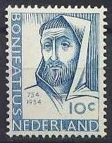 Nederland NVPH nr 646 postfris Bonifatius 1954, Postzegels en Munten, Postzegels | Nederland, Ophalen of Verzenden, Na 1940, Postfris