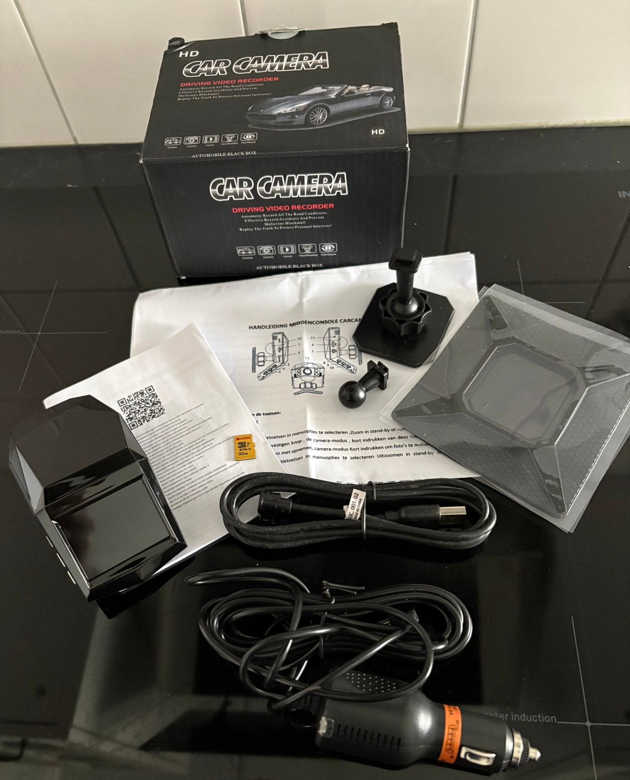 Nieuwe HD Car Camera Driving Video Recorder + 32GB SD-kaart, Ophalen of Verzenden, Nieuw