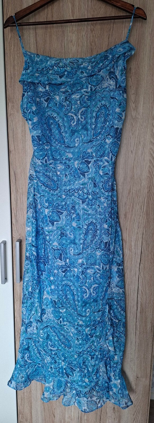 IVIVI Blauwe Paisley Jurk, Blauw, Ophalen of Verzenden, Zo goed als nieuw, Knielengte
