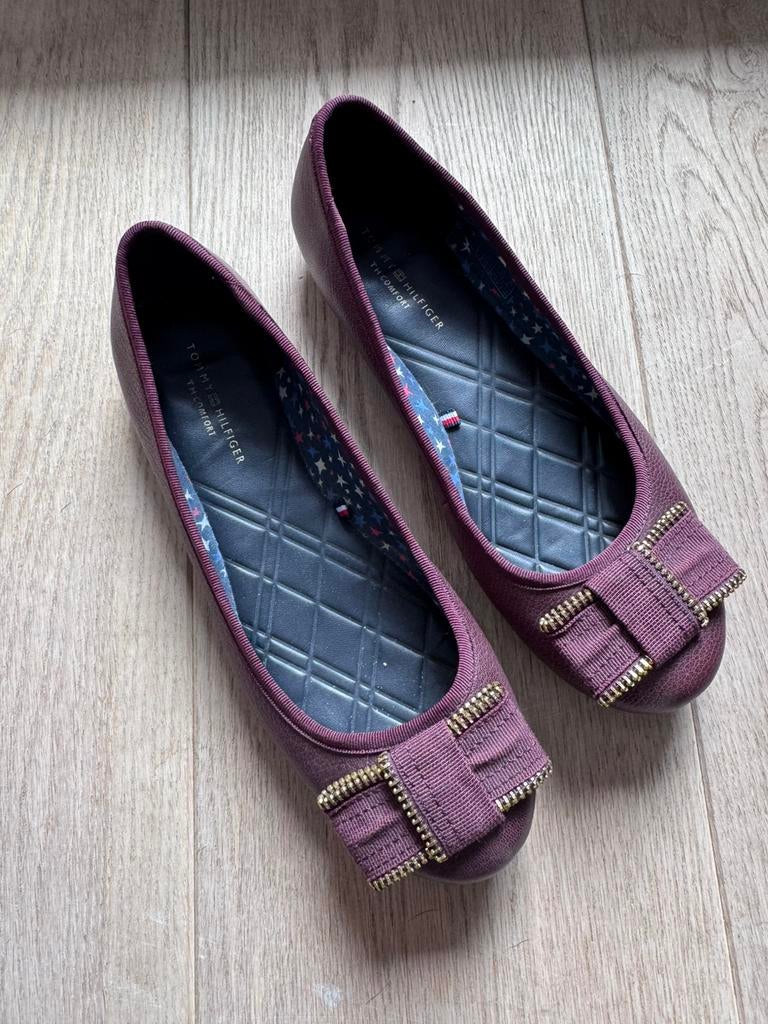 Tommy Hilfiger ballerinas, Gedragen, Rood, Ballerina's, Ophalen of Verzenden