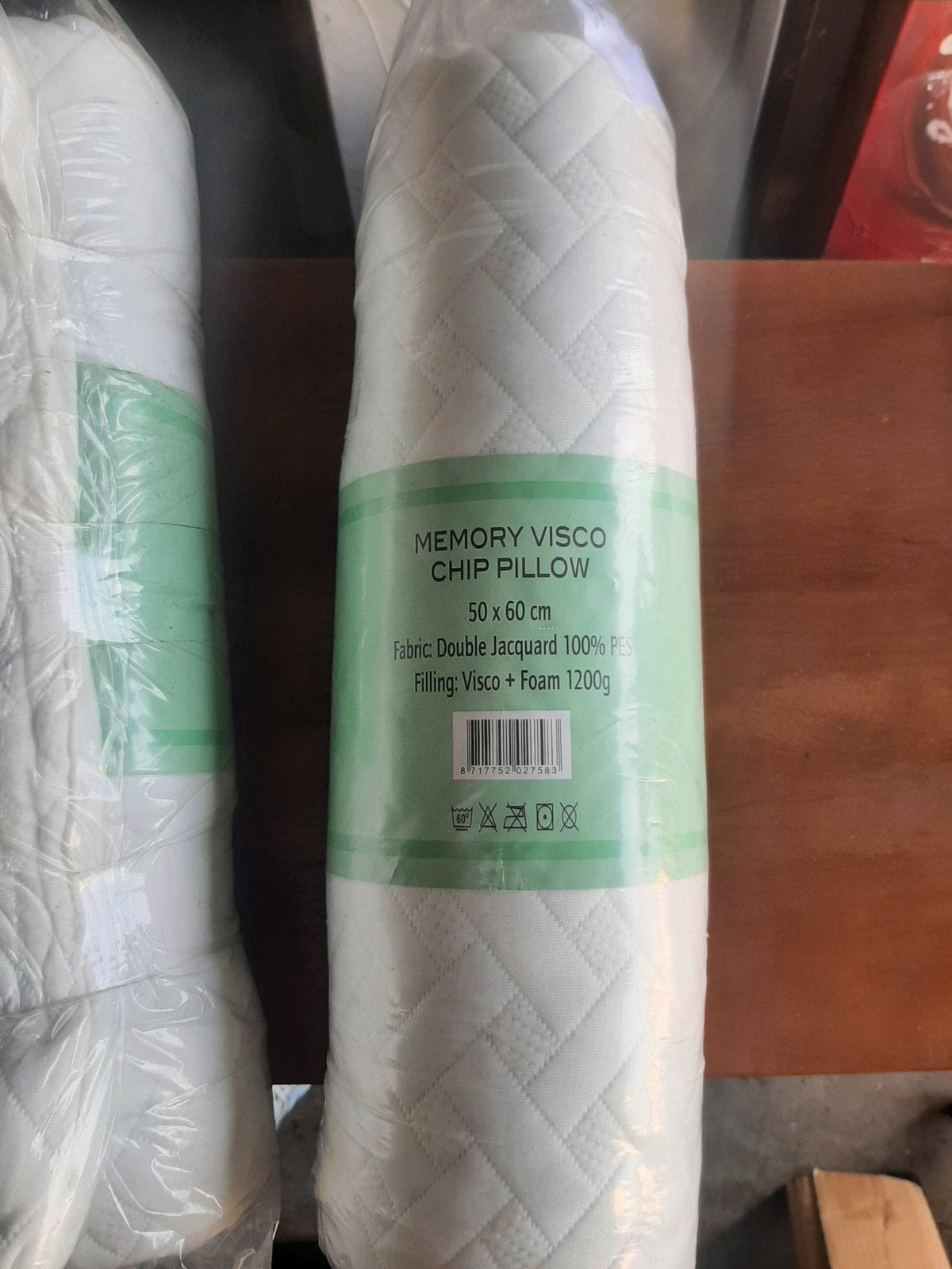 Memory Visco Chip Kussen 50x60 cm - Nieuw, Ophalen of Verzenden, Nieuw, Wit, Rechthoekig