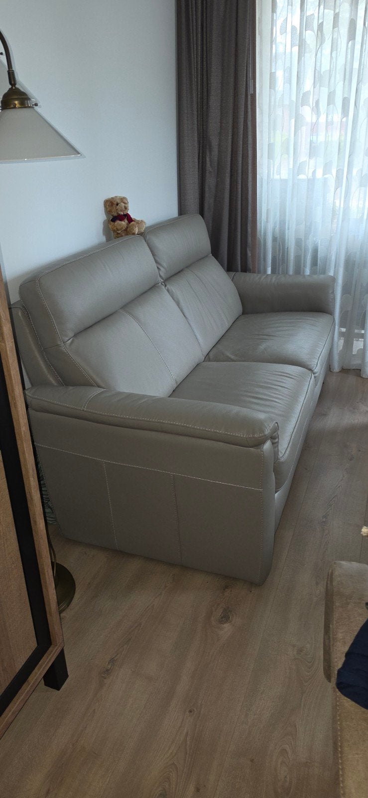 Comfortabele 2-zitsbank van leer - Zo goed als nieuw, Huis en Inrichting, 150 tot 200 cm, Tweepersoons, Ophalen of Verzenden, Zo goed als nieuw