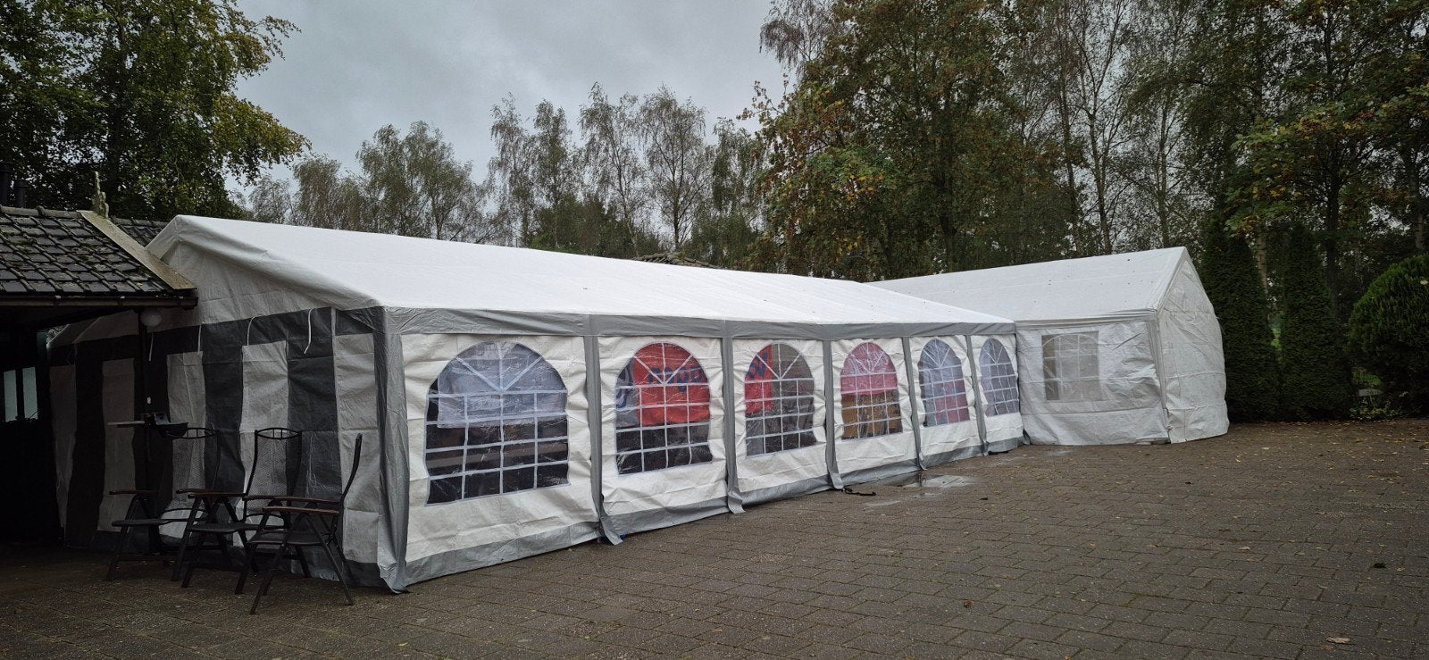partytent feesttent 6x12 meter nu 1x gebruikt, Ophalen, Partytent, Zo goed als nieuw, 4 tot 6 meter